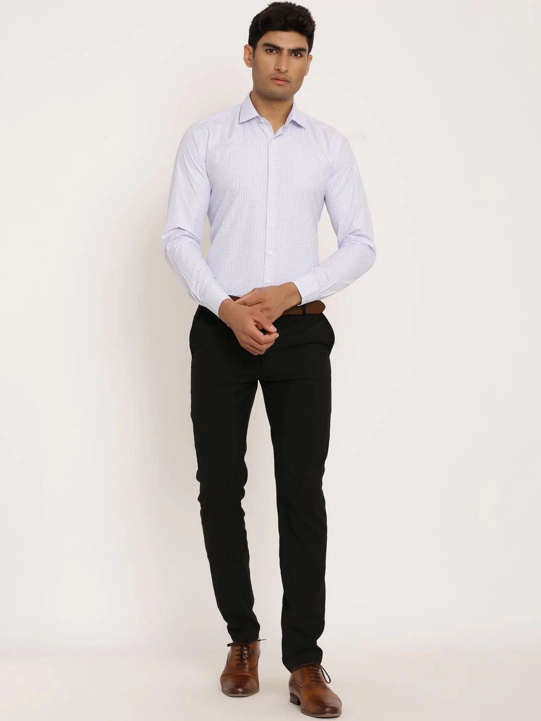 Blue and White Checks Shirt - Image 5