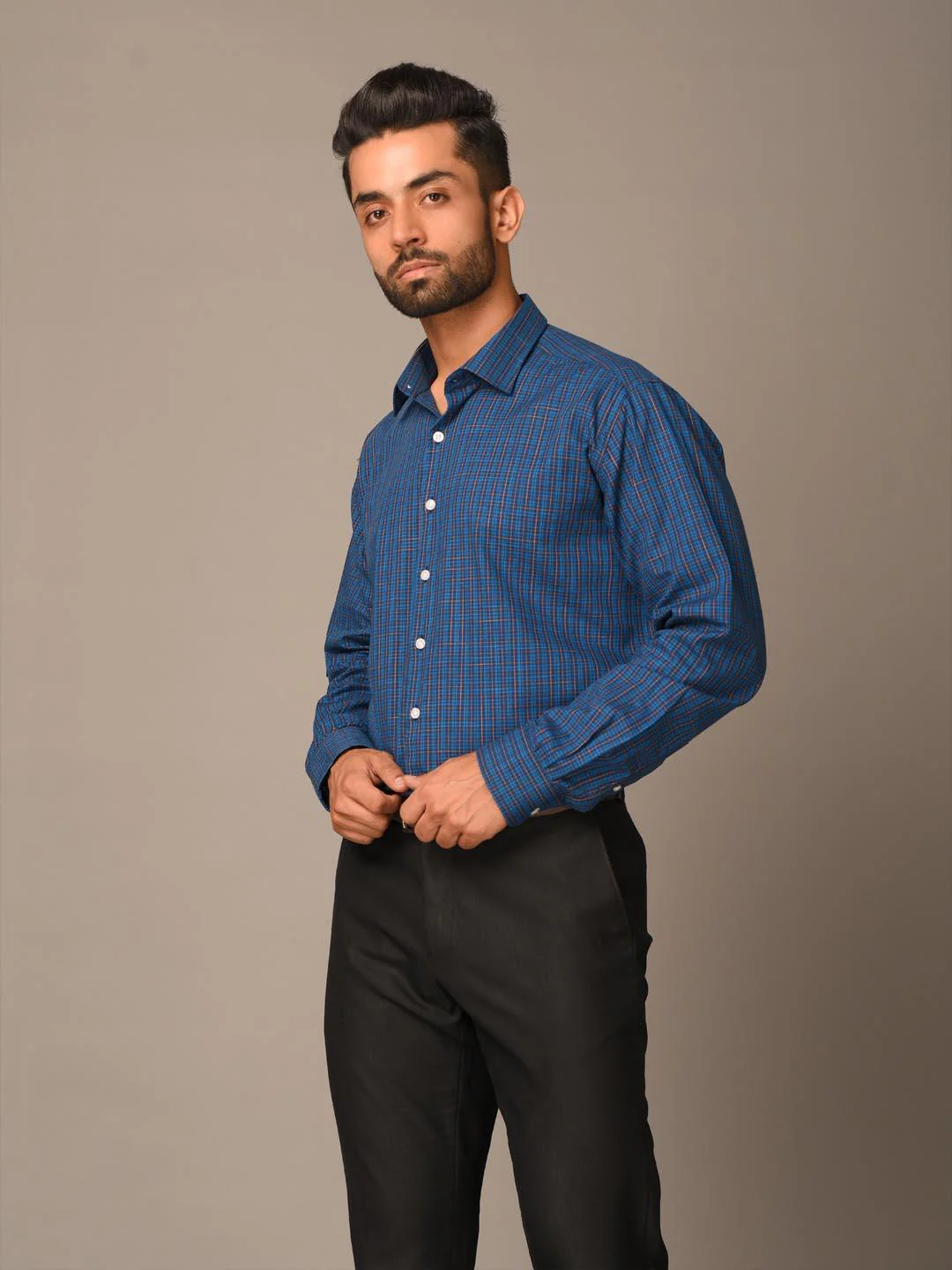 Blue Checks shirt - Image 3