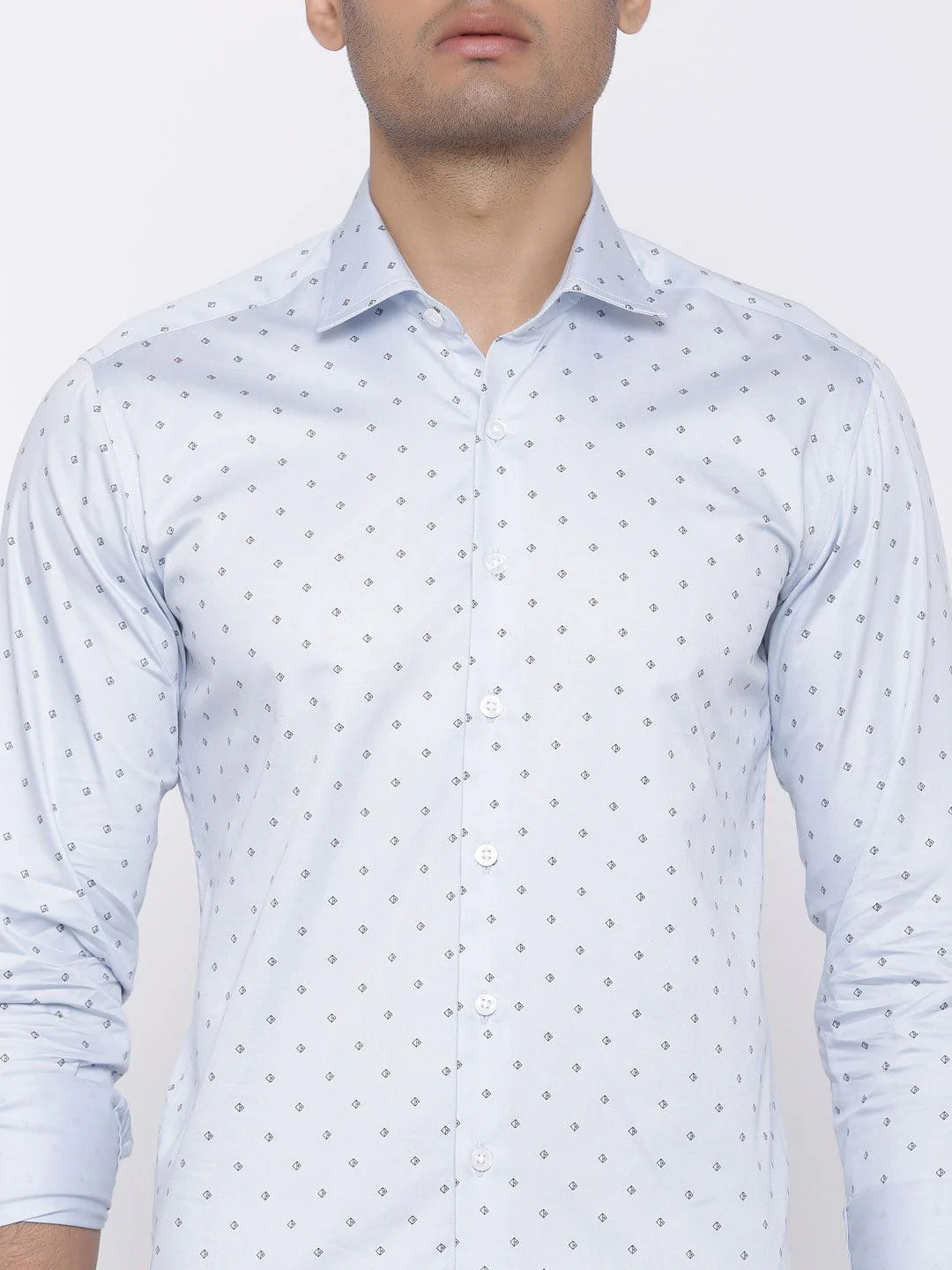 Blue Crimpson Printed Shirt - Image 5
