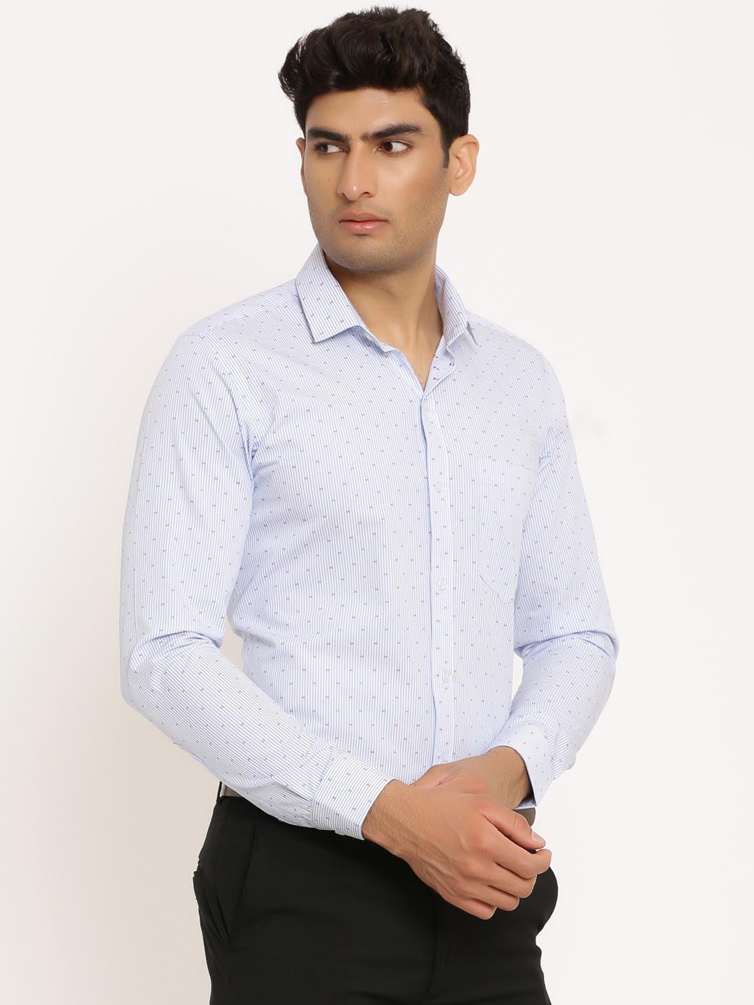 Blue Self designer Cotton Shirt - Image 3