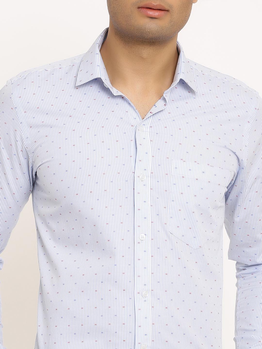 Blue Self designer Cotton Shirt - Image 4