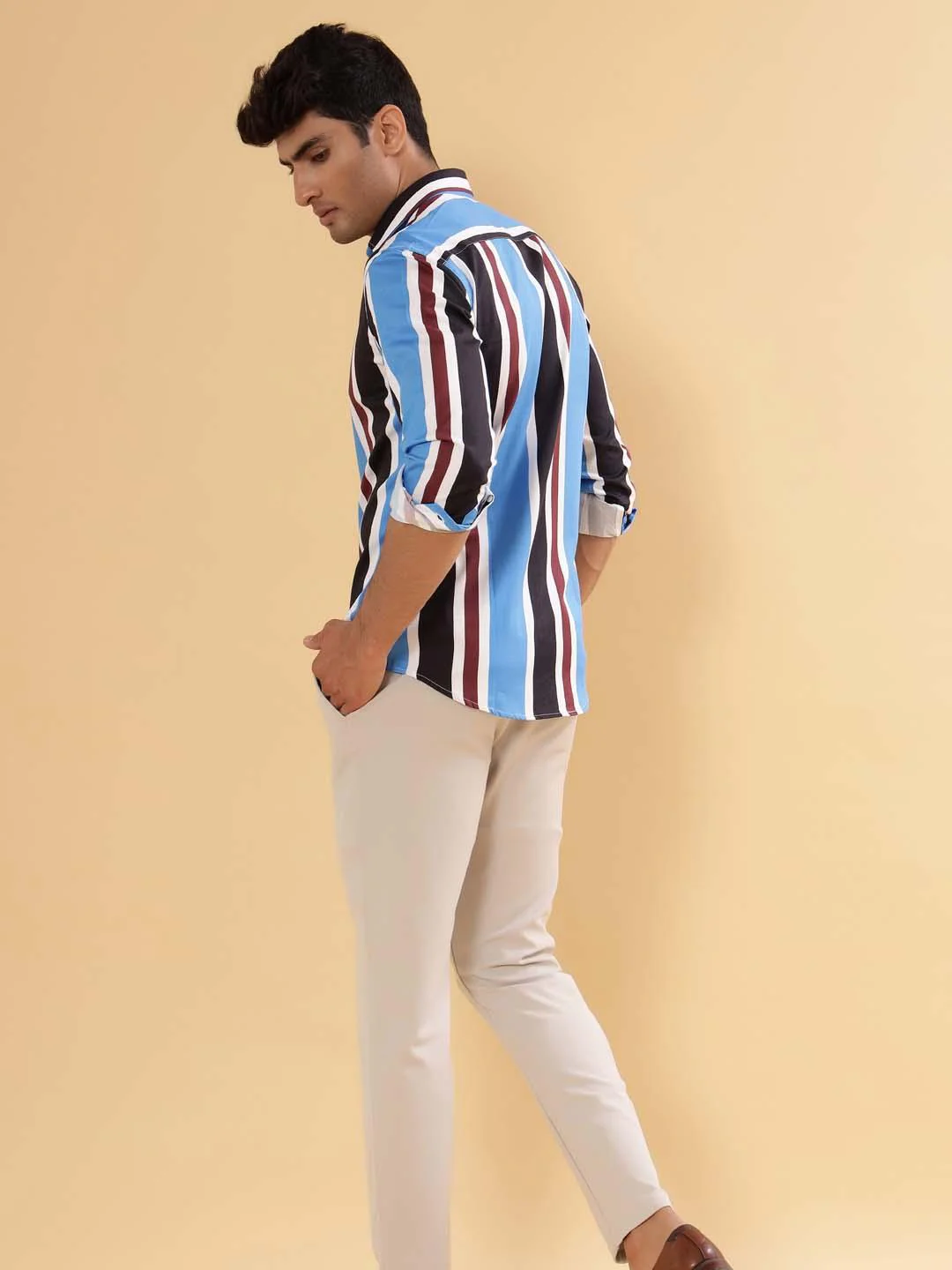 Charlie Tropical Stripes Shirt - Image 4