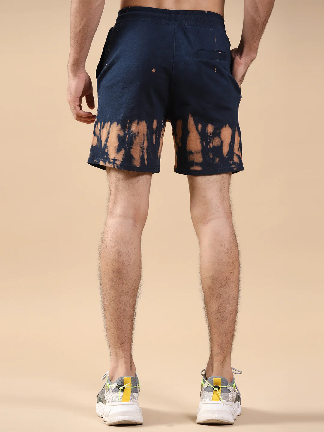 Dark Brown Spot Print  Shorts - Image 4