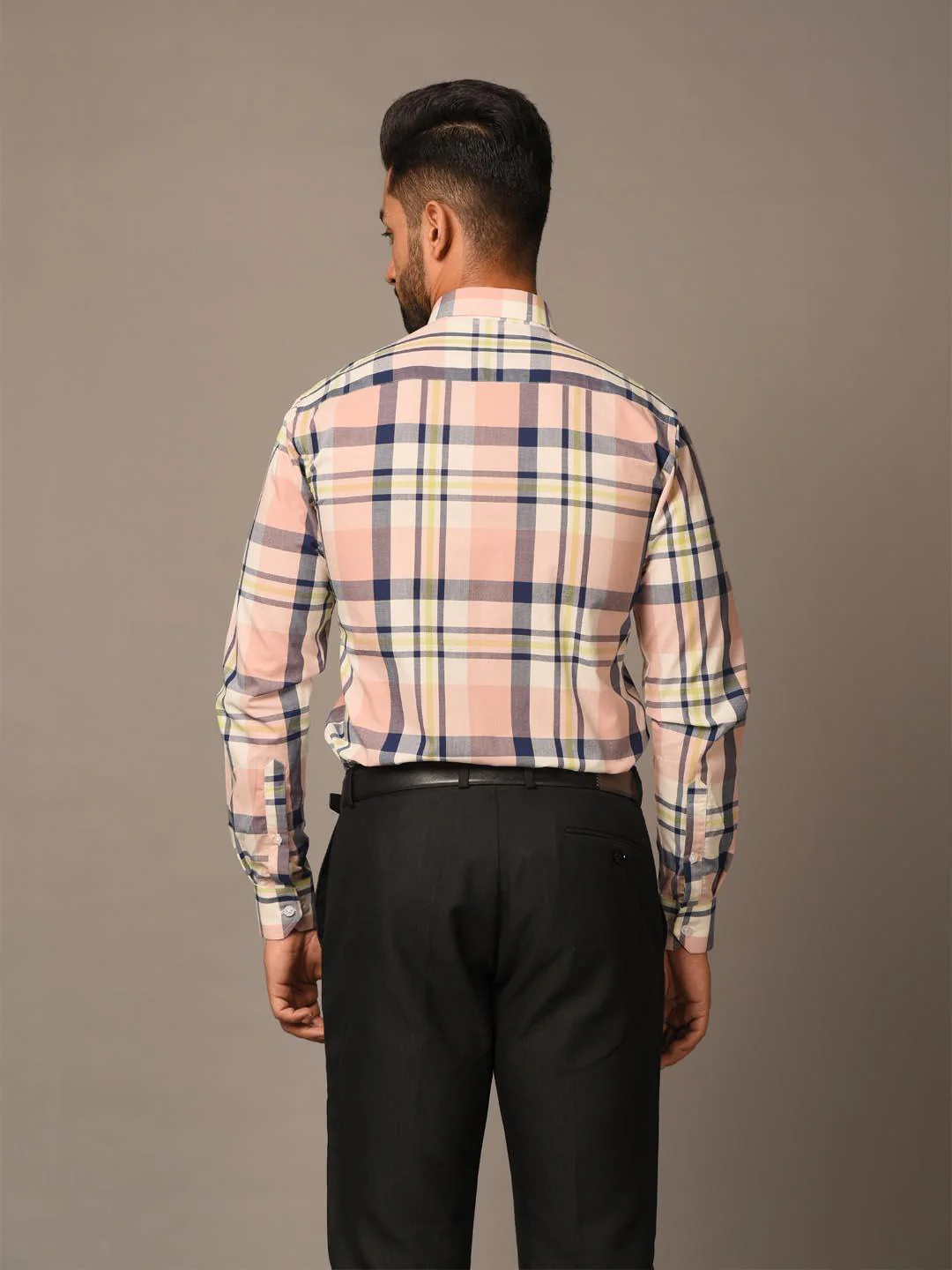 Euphoric Pink Checks Giza Shirt - Image 6