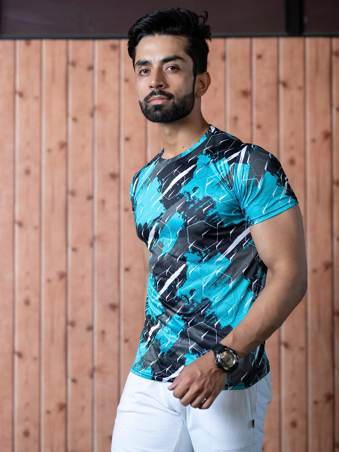 Mens Gym Active Wear T-Shirt - Image 4