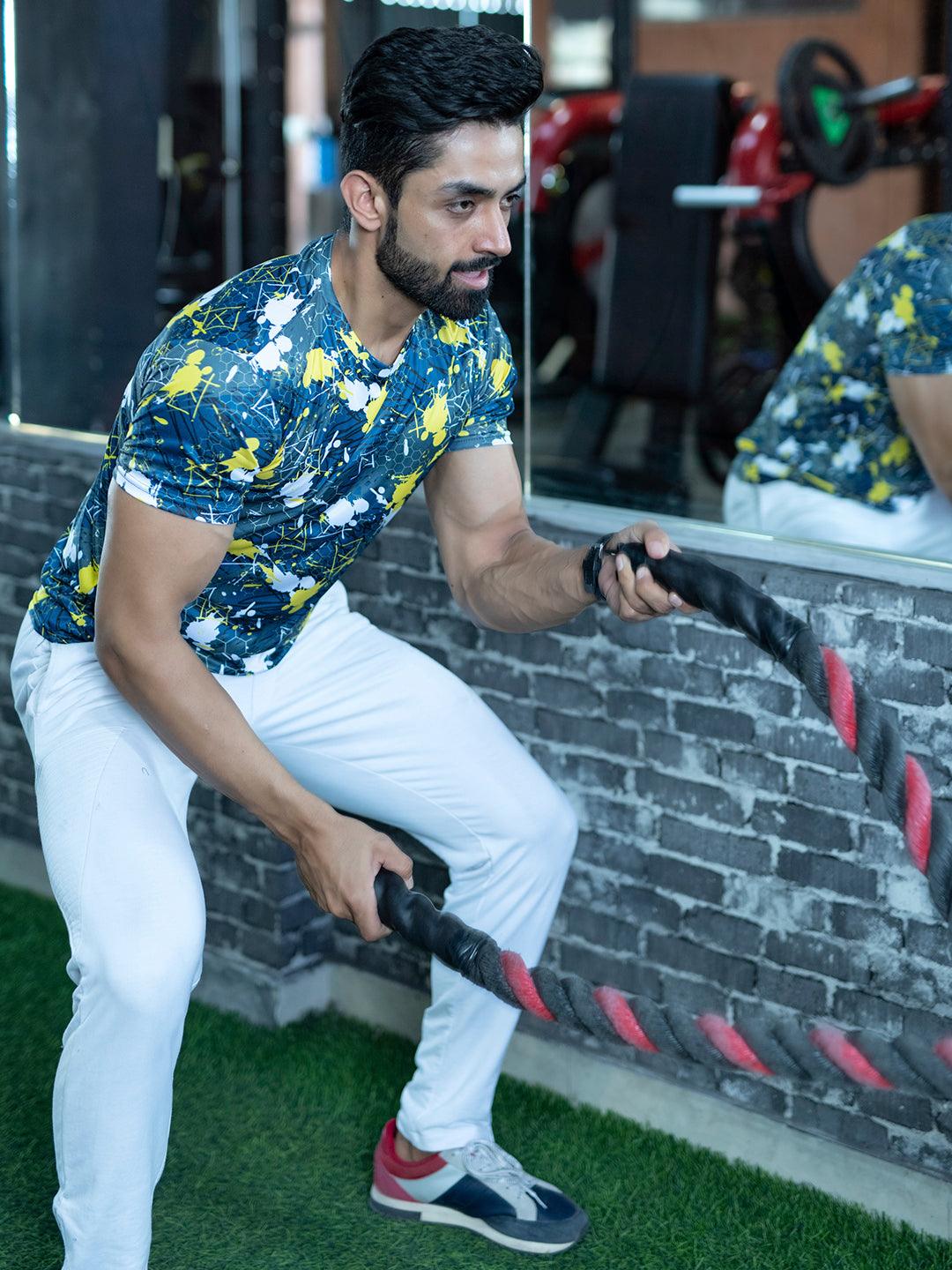 Mens Gym Active Wear T-Shirt - Image 5