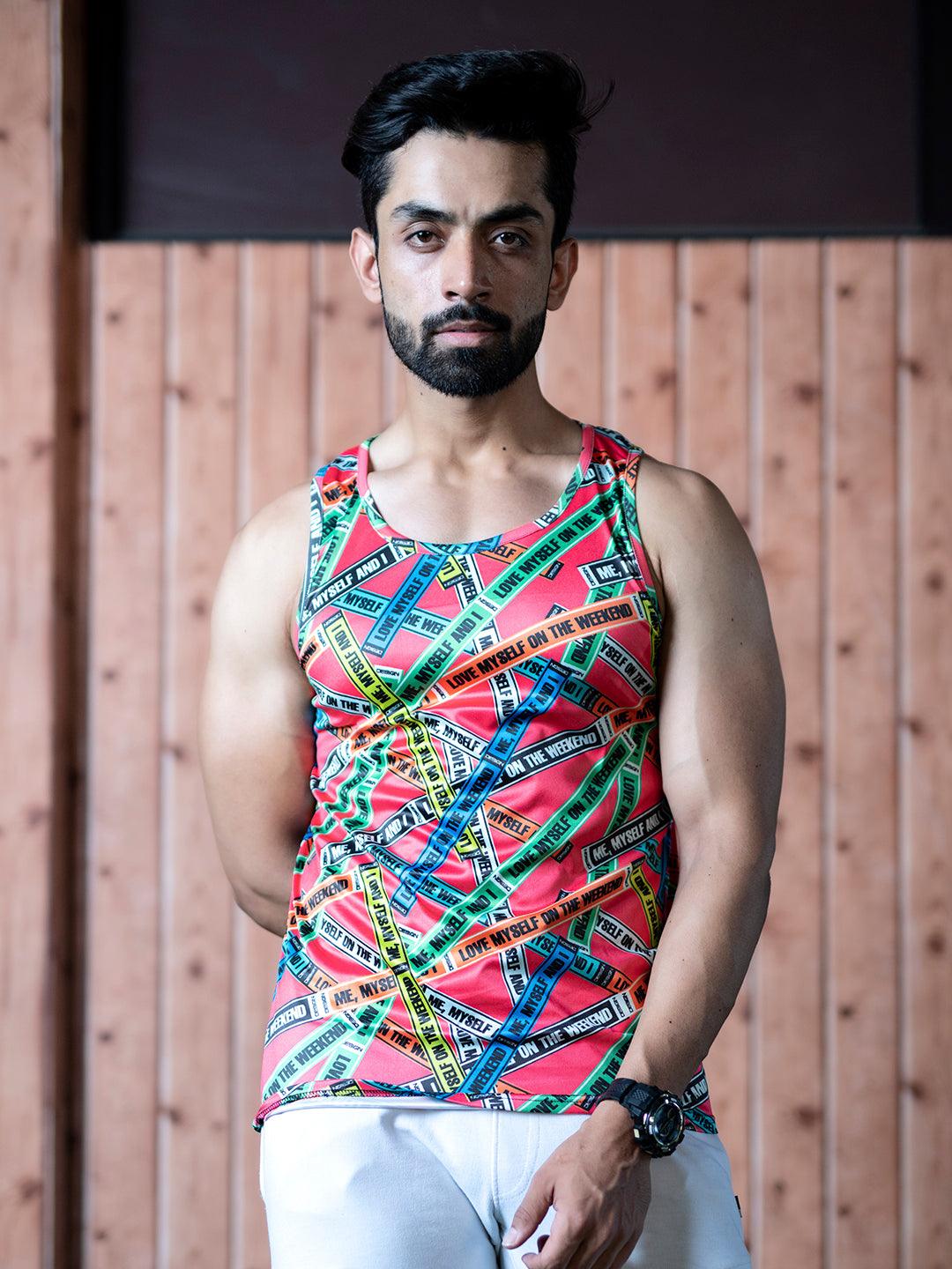 Mens Gym Tanktop Sleeveless Sports Vest - Image 3