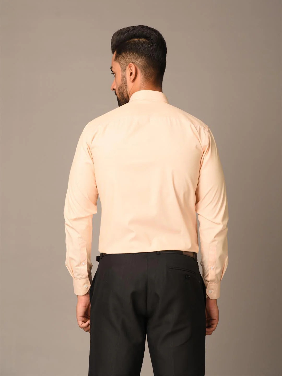 Peach Small Stripes Shirt - Image 6