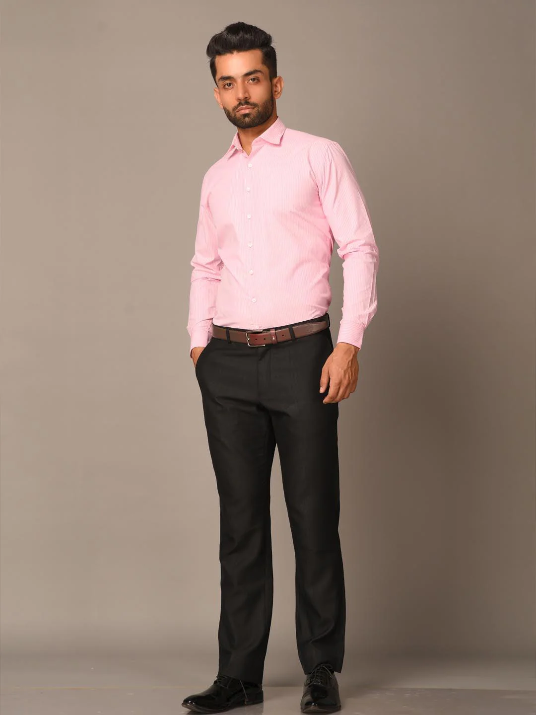 Pink Stripes Formal Shirt - Image 4