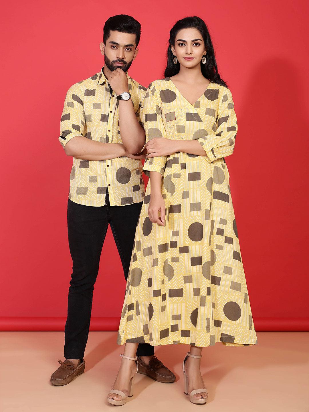 Polka Dotted Block Printed Shirt - Image 6