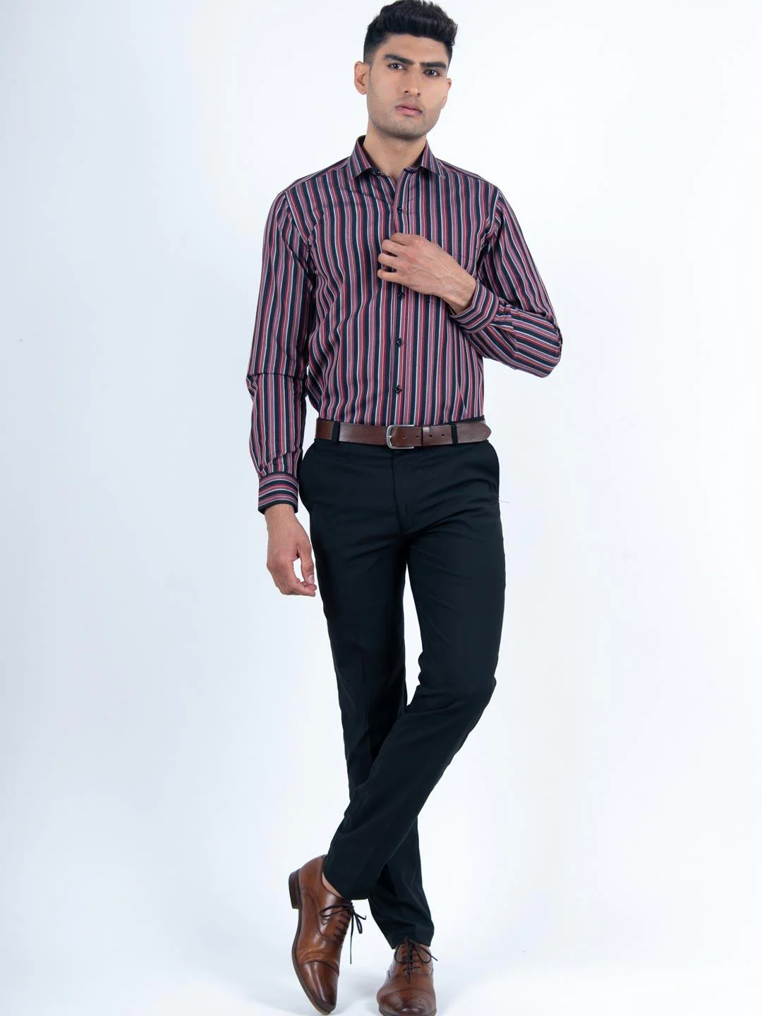 Spectre Stripes Cotton Shirt - Image 6