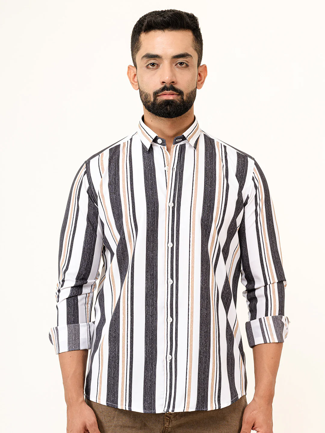 Stripes Crepe Shirt - Image 4