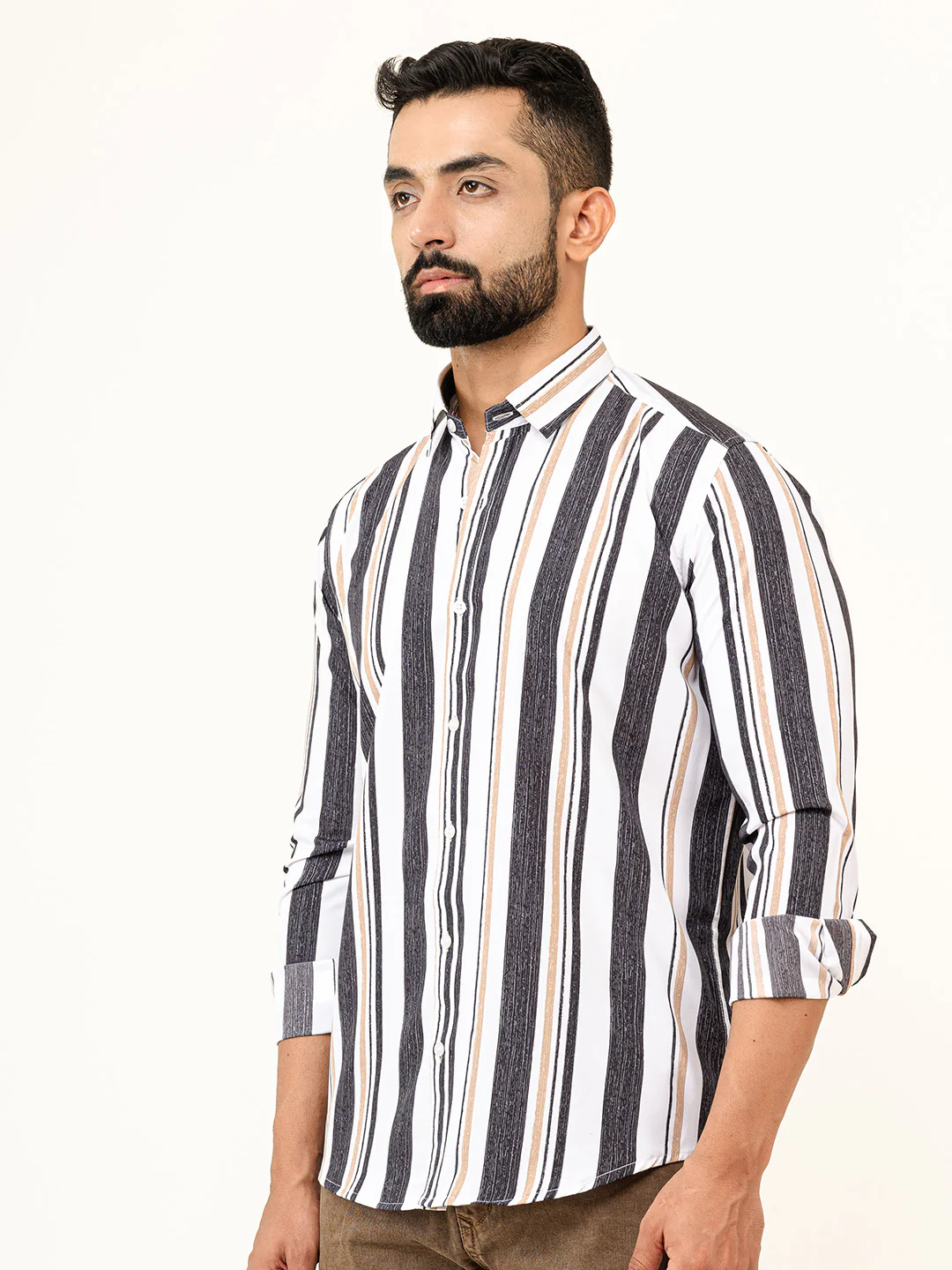 Stripes Crepe Shirt - Image 5