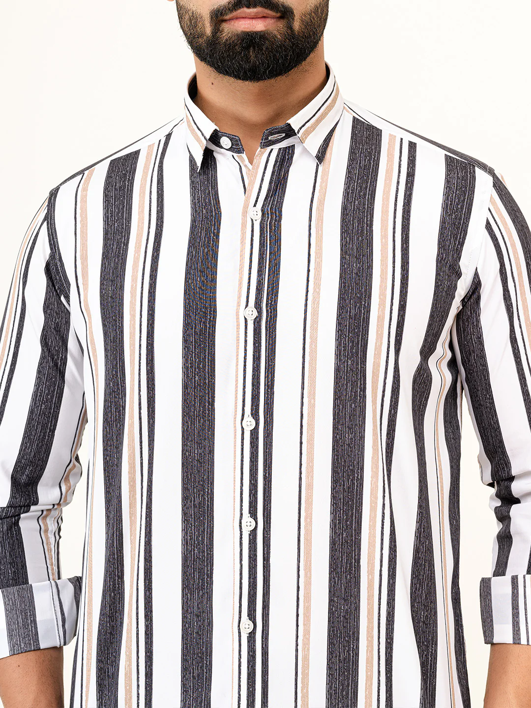 Stripes Crepe Shirt - Image 8