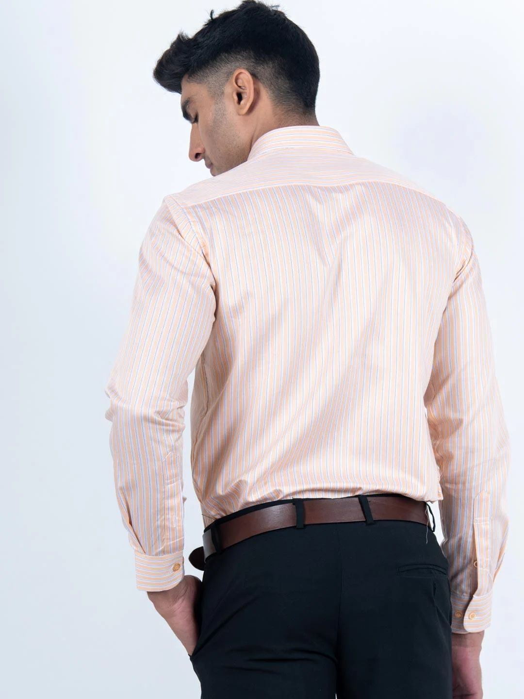 Yellow Stripes Cotton Shirt - Image 3